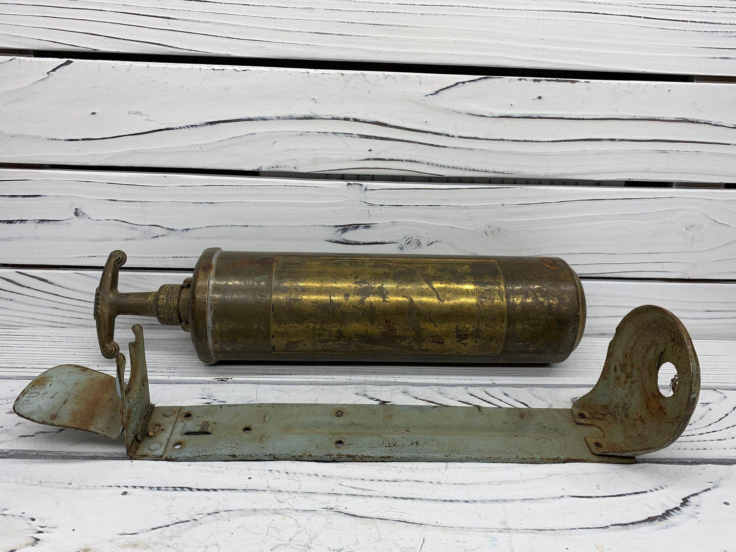 Vintage Brass Fire Extinguisher, Antique Brass Extinguisher, Industrial Dark Academia Decor, Man Cave or Garage, Indie Room Decor, Daft Punk -Located at Funkyhouse Vintage Antique Store, Weiser Idaho