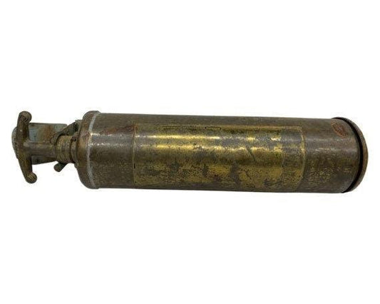 Vintage Brass Fire Extinguisher, Antique Brass Extinguisher, Industrial Dark Academia Decor, Man Cave or Garage, Indie Room Decor, Daft Punk -Located at Funkyhouse Vintage Antique Store, Weiser Idaho