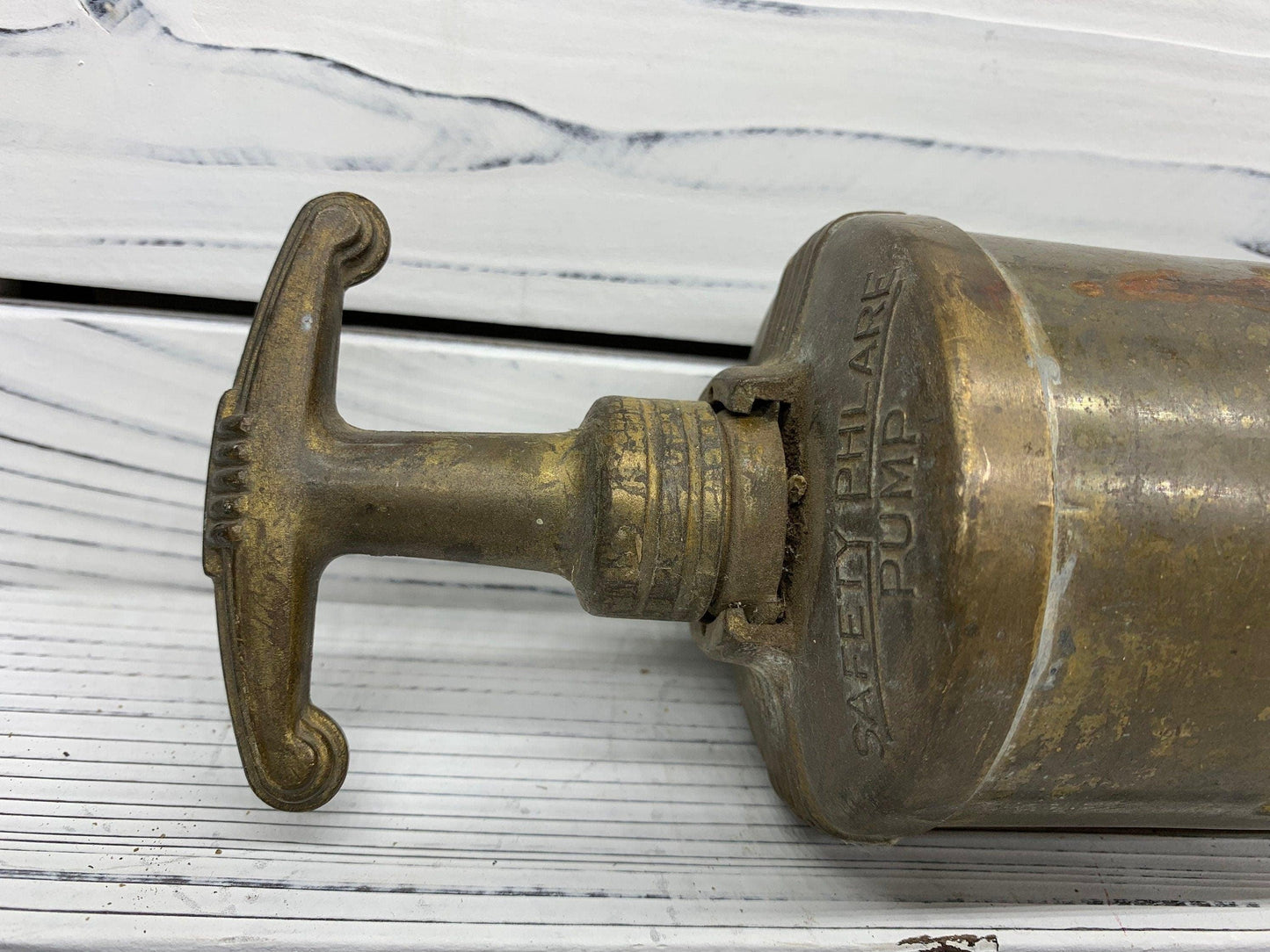 Vintage Brass Fire Extinguisher, Antique Brass Extinguisher, Industrial Dark Academia Decor, Man Cave or Garage, Indie Room Decor, Daft Punk -Located at Funkyhouse Vintage Antique Store, Weiser Idaho