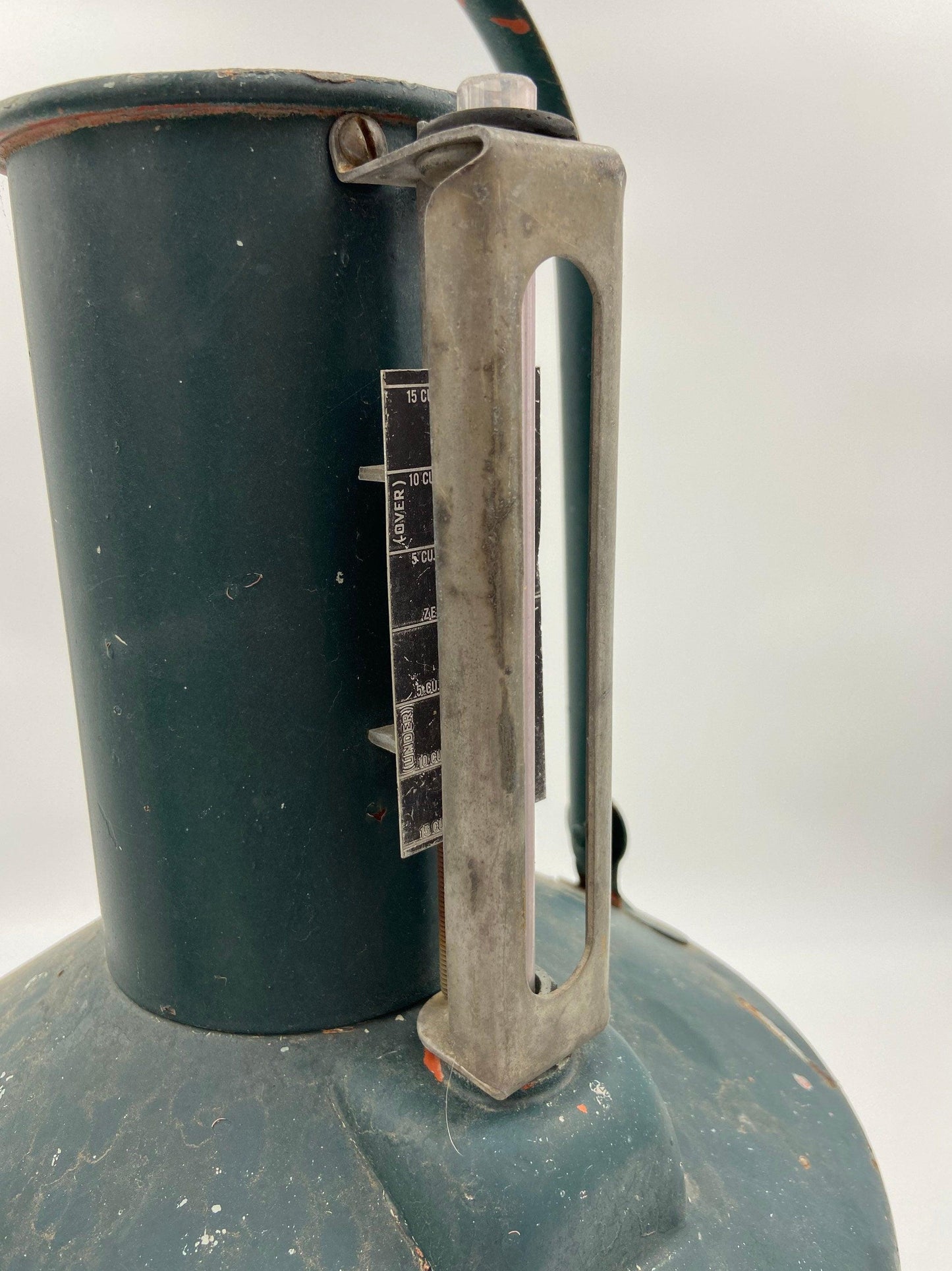 Vintage BROOKINS Service Gas Station Calibration Test Measure 5 Gal. Metal Can, Gift for Him, Man Gift -Located at Funkyhouse Vintage Antique Store, Weiser Idaho