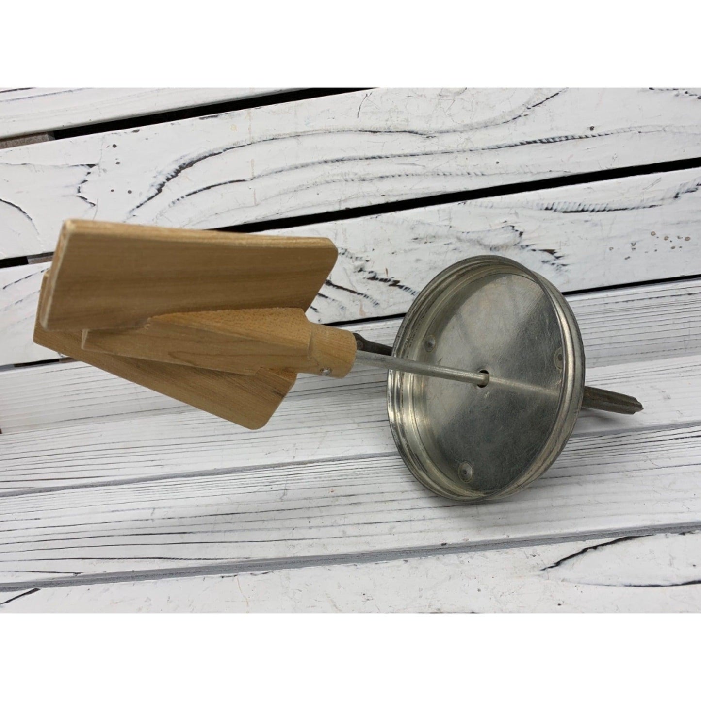 Vintage Butter Churn Top, Geared Butter Churn Handle With Paddle -Located at Funkyhouse Vintage Antique Store, Weiser Idaho
