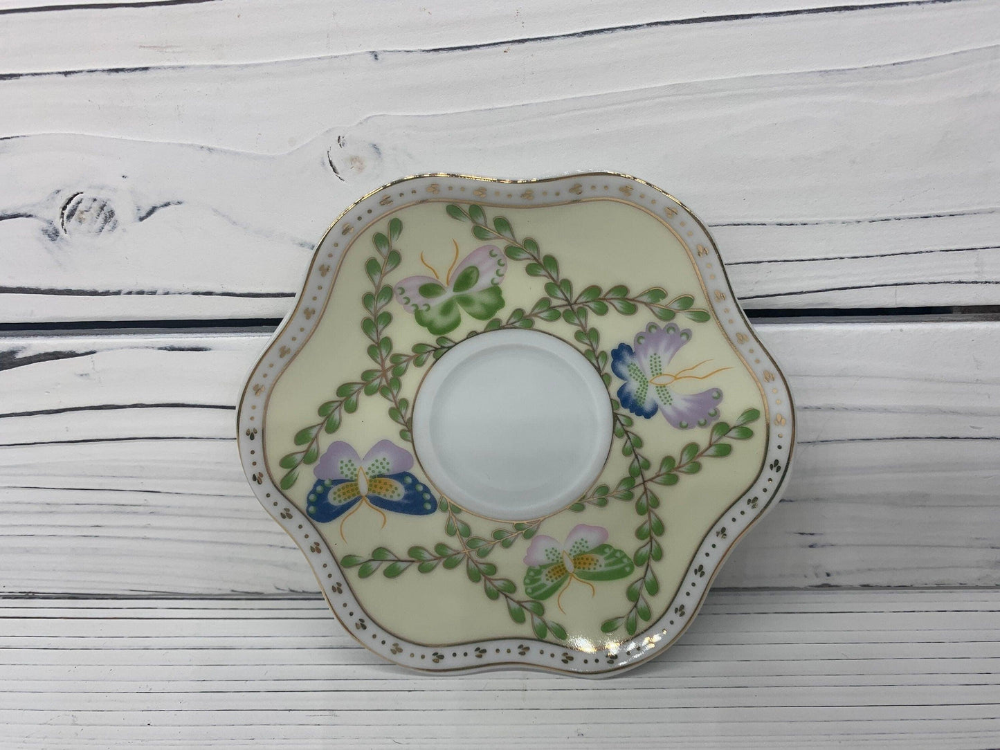 Vintage CC&T Butterfly Tea Cup And Saucer Set, Coffee Cups For Serving, Tea Set China -Located at Funkyhouse Vintage Antique Store, Weiser Idaho