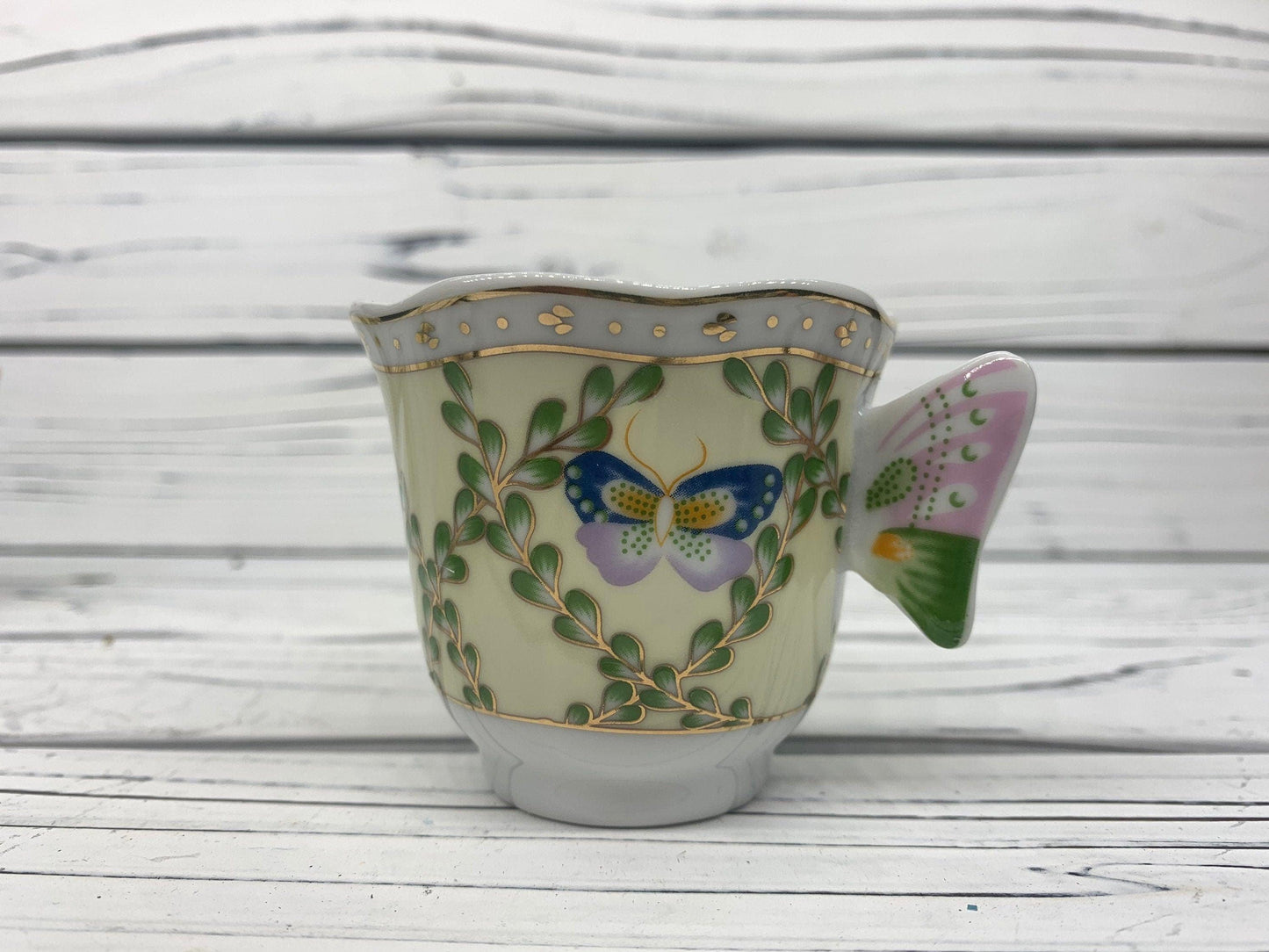 Vintage CC&T Butterfly Tea Cup And Saucer Set, Coffee Cups For Serving, Tea Set China -Located at Funkyhouse Vintage Antique Store, Weiser Idaho