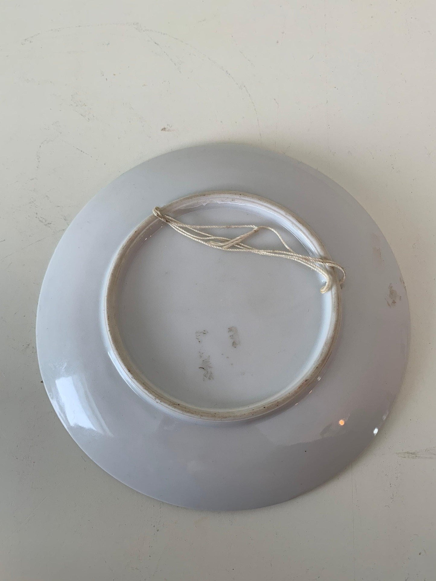 Vintage China Plate, Hand Painted With Fruit Design In Center, Vintage Porcelain Bread Plate -Located at Funkyhouse Vintage Antique Store, Weiser Idaho