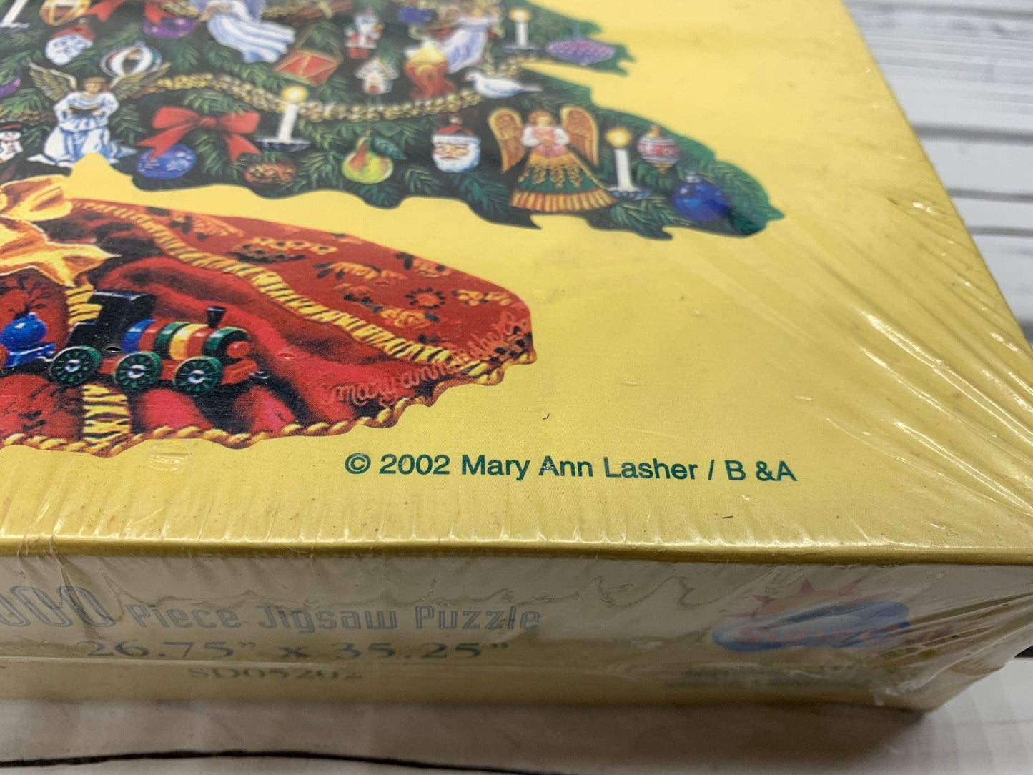 Vintage Christmas Angels Puzzle by Mary Ann Lasher, New In Box SEALED, 1000 Jigsaw Puzzle -Located at Funkyhouse Vintage Antique Store, Weiser Idaho