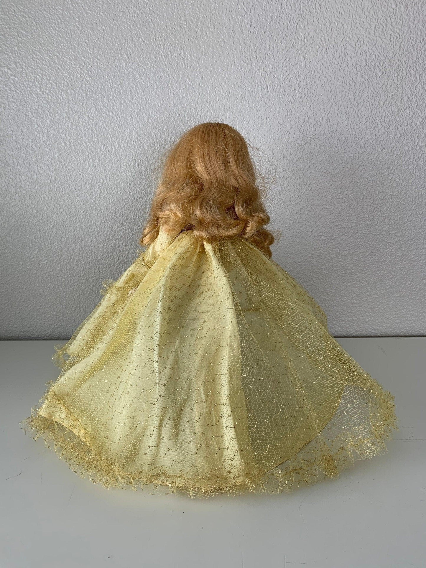 Vintage Doll, Madame Alexander "Sleeping Beauty" with Blonde Hair and Yellow Dress -Located at Funkyhouse Vintage Antique Store, Weiser Idaho
