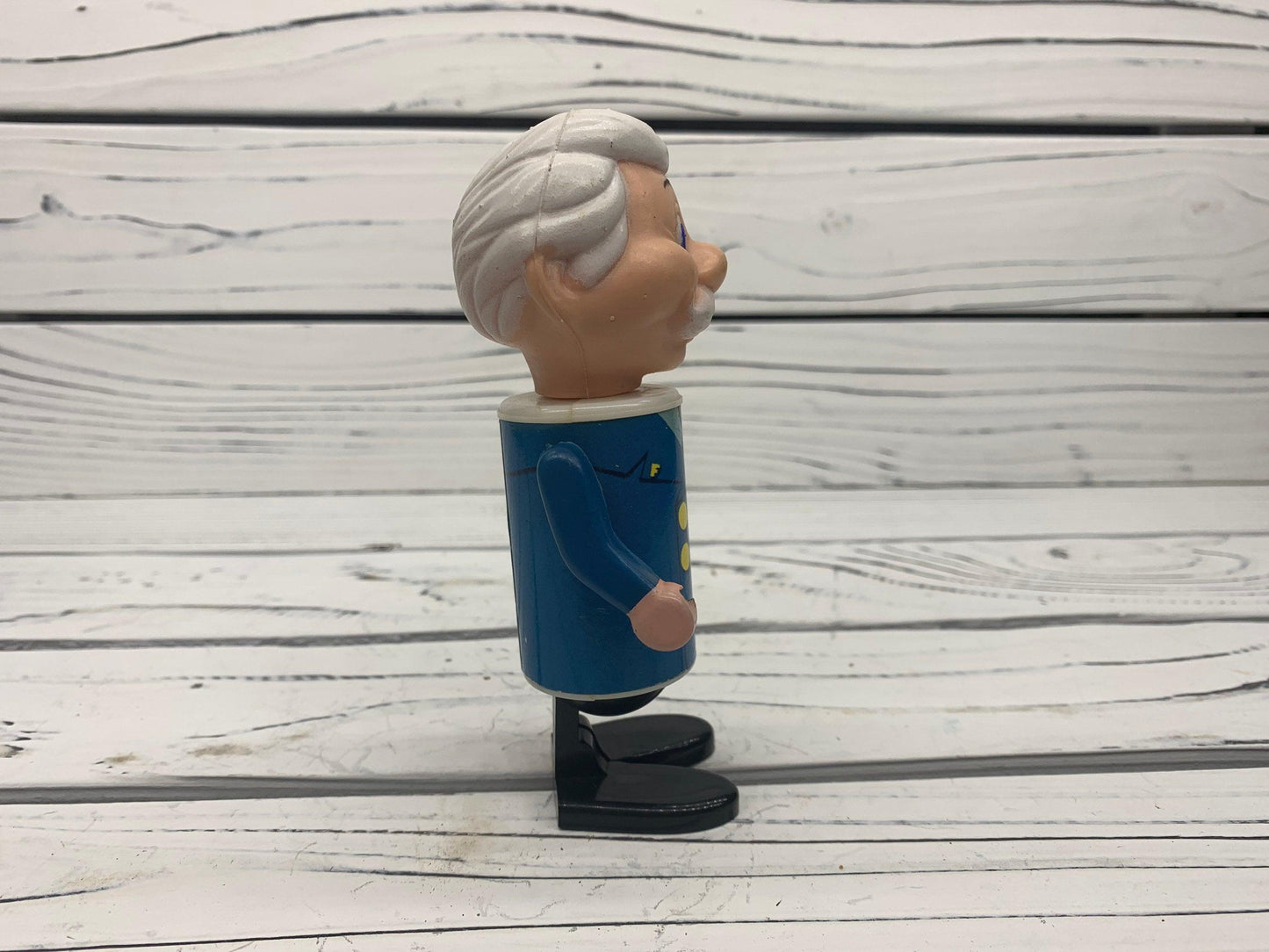 Vintage Eldon Fire Chief Plastic Toy, 1970s Pipsqueeks Figurine -Located at Funkyhouse Vintage Antique Store, Weiser Idaho