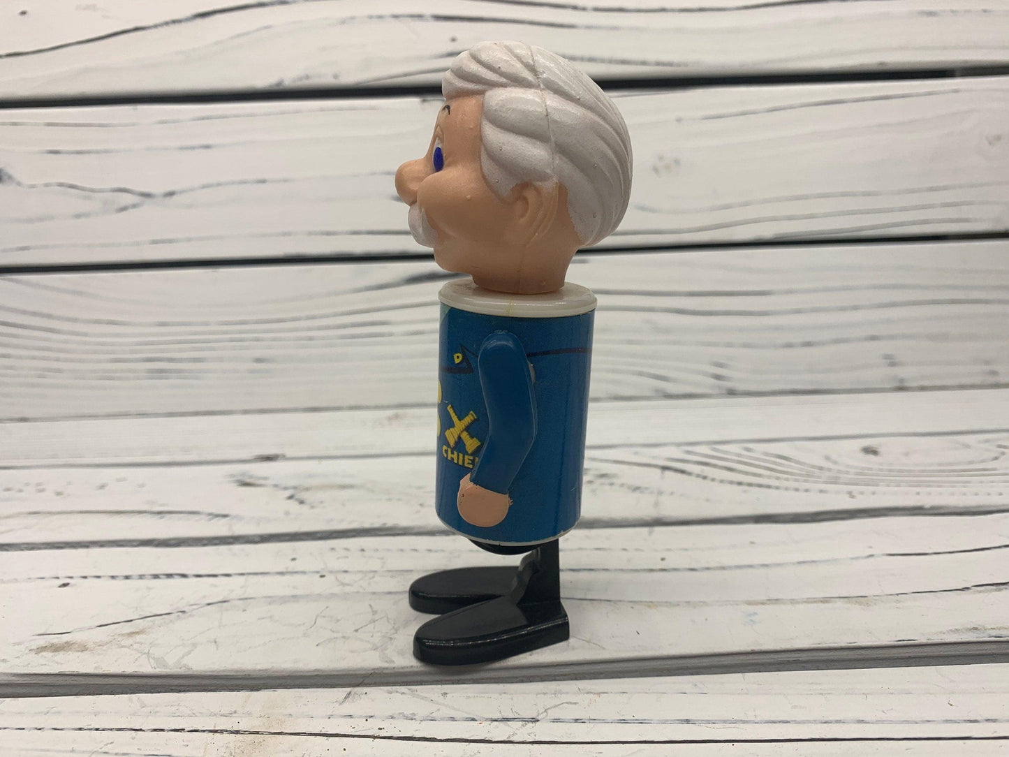 Vintage Eldon Fire Chief Plastic Toy, 1970s Pipsqueeks Figurine -Located at Funkyhouse Vintage Antique Store, Weiser Idaho