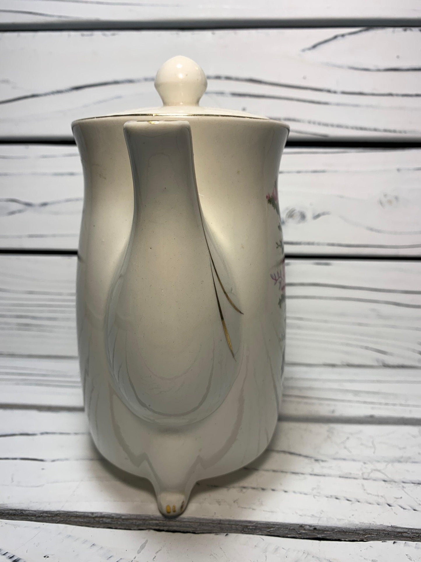 Vintage Electric Tea Pot Kettle, Ceramic Hot Water Heater From Japan With Flower Design -Located at Funkyhouse Vintage Antique Store, Weiser Idaho