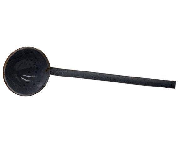 Vintage Enamelware Ladle, Grey Metal Kitchen Utencil -Located at Funkyhouse Vintage Antique Store, Weiser Idaho