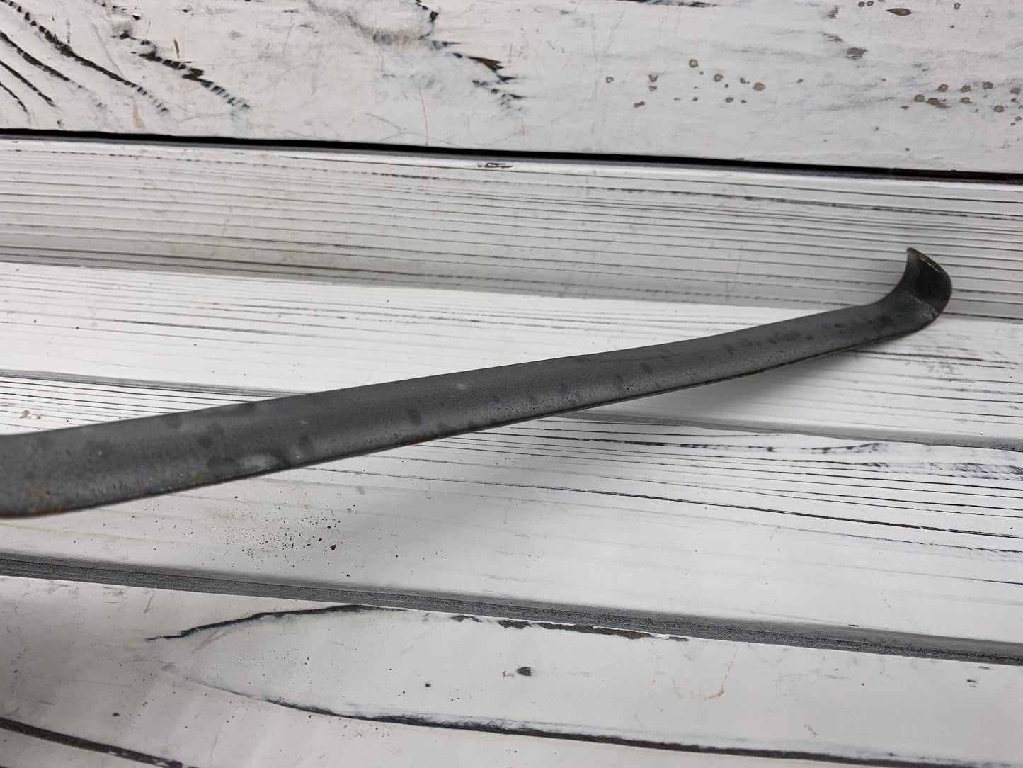 Vintage Enamelware Ladle, Grey Metal Kitchen Utencil -Located at Funkyhouse Vintage Antique Store, Weiser Idaho