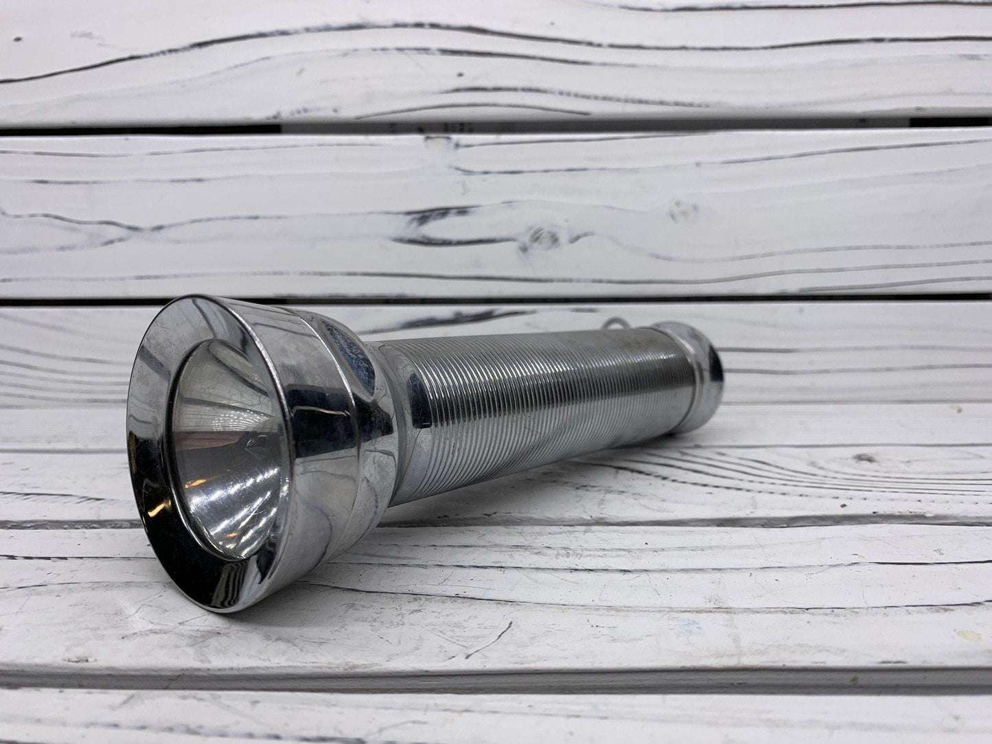 Vintage Eveready Captain Flashlight, Heavy Duty Metal Flashlight -Located at Funkyhouse Vintage Antique Store, Weiser Idaho