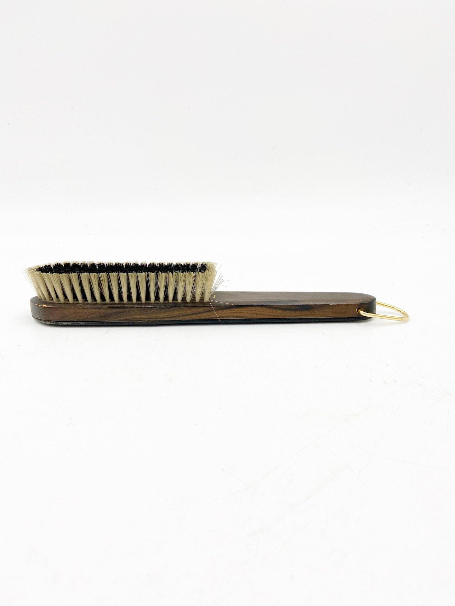 Vintage Gentlemen’s Suit, Hat And Clothing Brush, Wood Brush With Leather Back, Vintage Gifts For Men, Fathers Day -Located at Funkyhouse Vintage Antique Store, Weiser Idaho