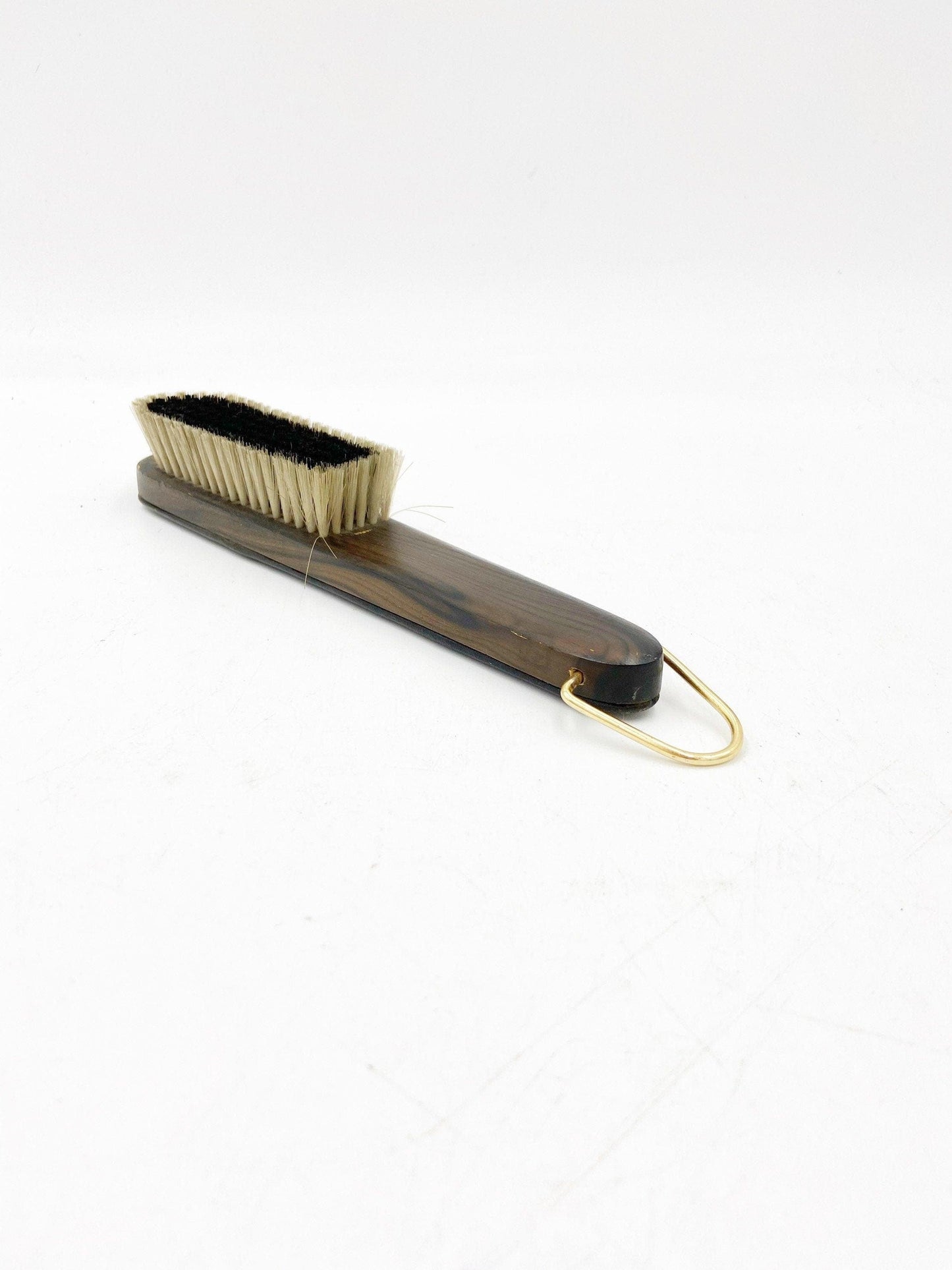 Vintage Gentlemen’s Suit, Hat And Clothing Brush, Wood Brush With Leather Back, Vintage Gifts For Men, Fathers Day -Located at Funkyhouse Vintage Antique Store, Weiser Idaho