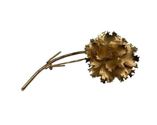 Vintage Giovanni Brooch, Gold Toned Flower Pin, Fancy Antique Jewelry -Located at Funkyhouse Vintage Antique Store, Weiser Idaho