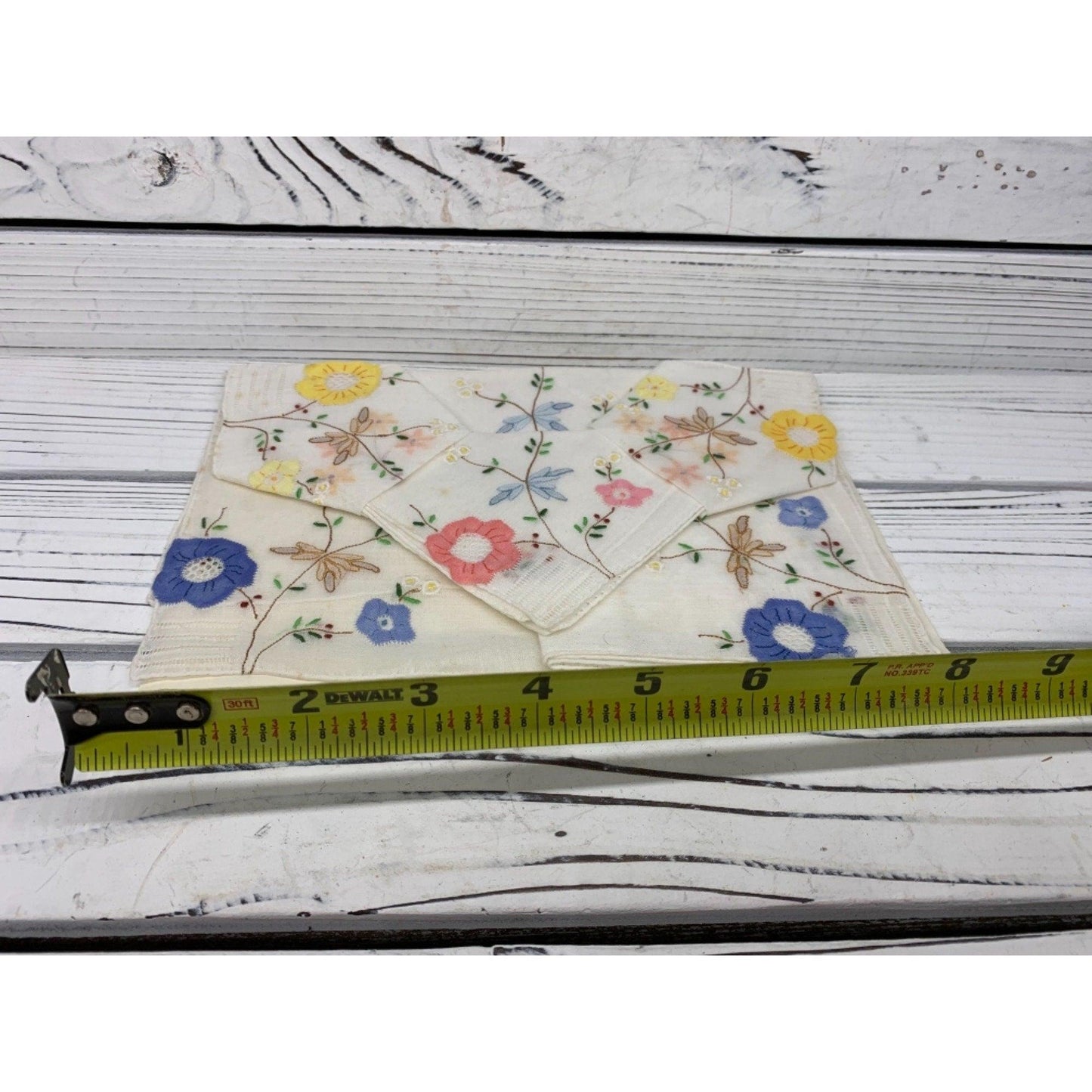 Vintage Hankie, Floral Handkerchief New Old Stuck, Still On Original Paper Packaging -Located at Funkyhouse Vintage Antique Store, Weiser Idaho