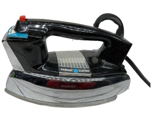 Vintage Iron By General Electric, Chrome Mid Century Clothes Iron, Permanent Press -Located at Funkyhouse Vintage Antique Store, Weiser Idaho