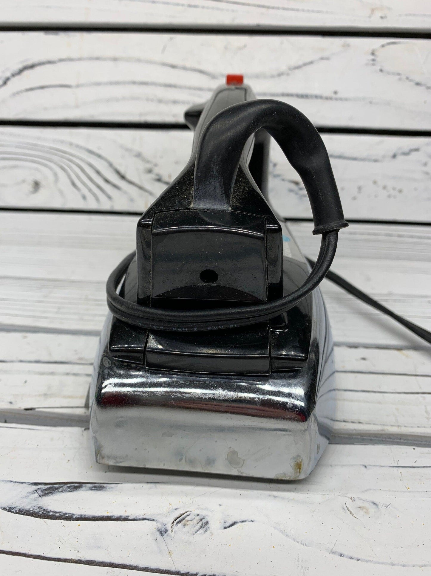 Vintage Iron By General Electric, Chrome Mid Century Clothes Iron, Permanent Press -Located at Funkyhouse Vintage Antique Store, Weiser Idaho
