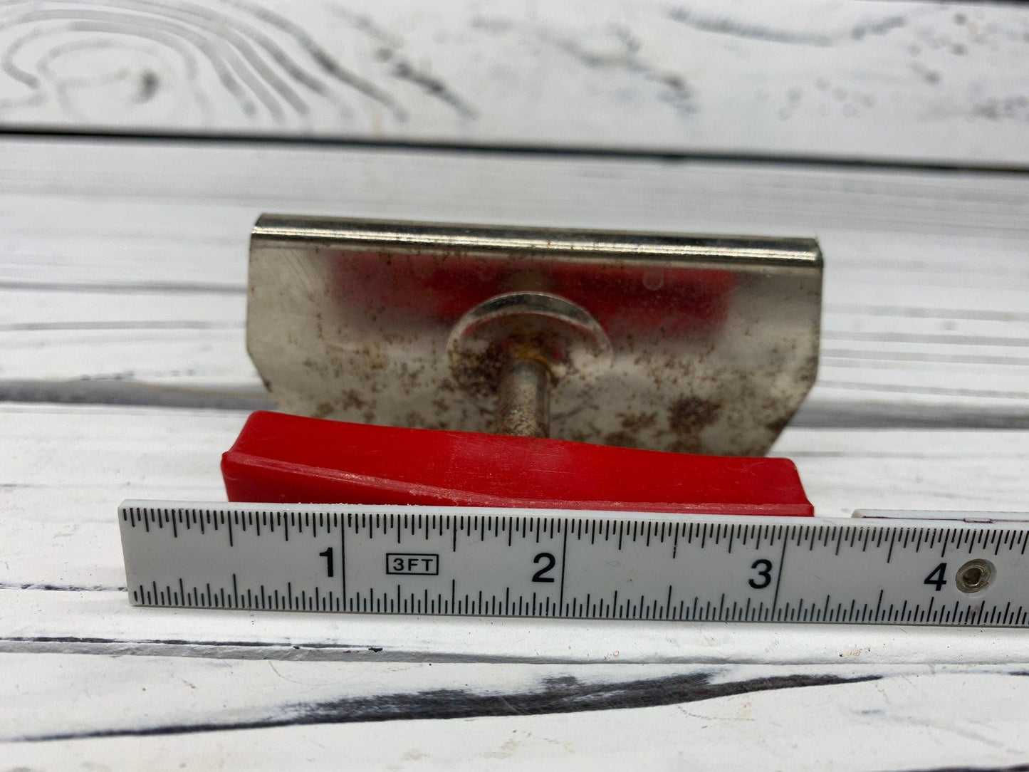 Vintage Jar Opener, Top-Off Jar And Bottle Opener, Red 1950s Retro Kitchen Gadget -Located at Funkyhouse Vintage Antique Store, Weiser Idaho