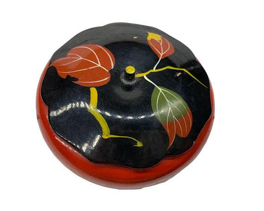 Vintage Jewelry Trinket Box, Hand Painted Wood Jewelry Holder, 1960s Decor -Located at Funkyhouse Vintage Antique Store, Weiser Idaho