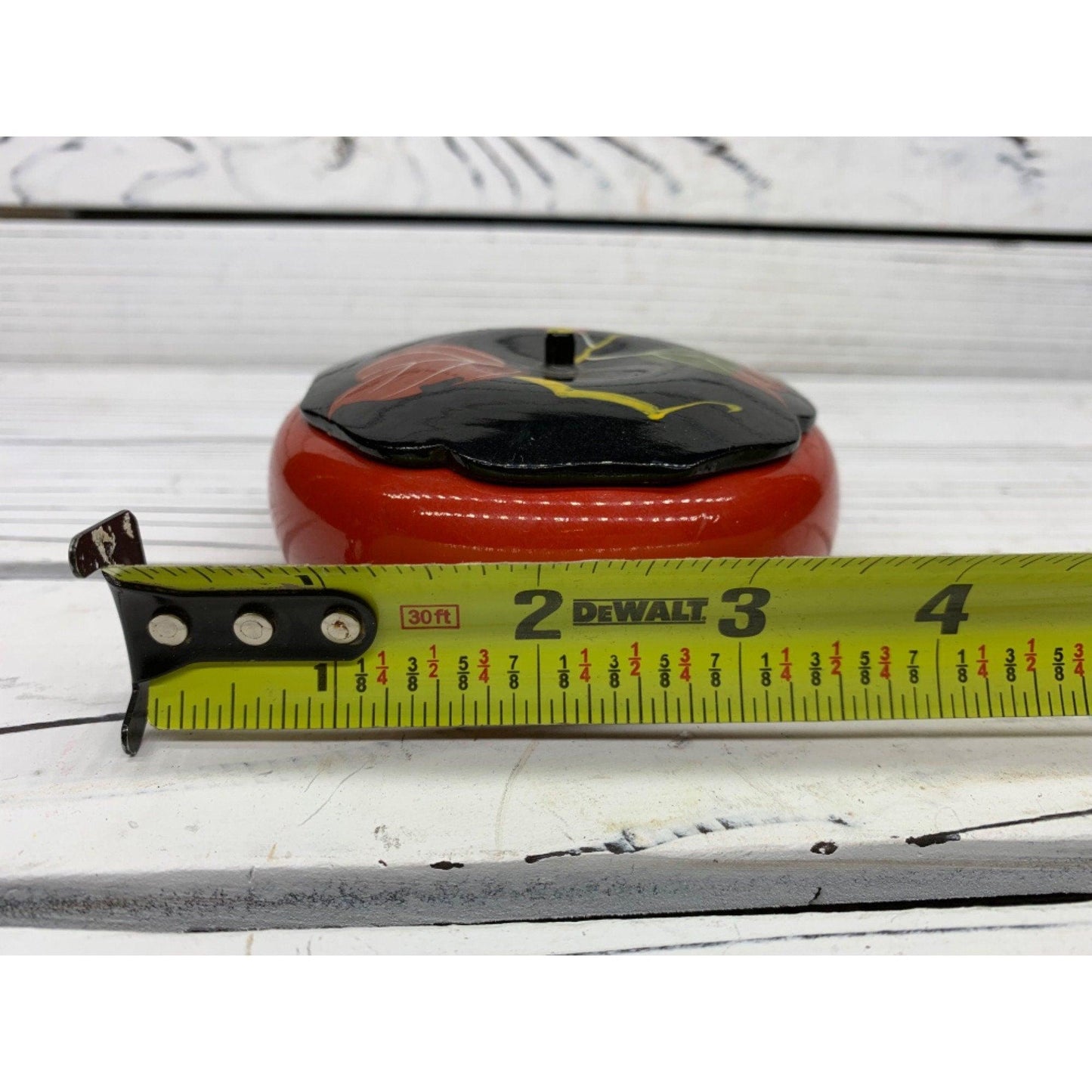 Vintage Jewelry Trinket Box, Hand Painted Wood Jewelry Holder, 1960s Decor -Located at Funkyhouse Vintage Antique Store, Weiser Idaho
