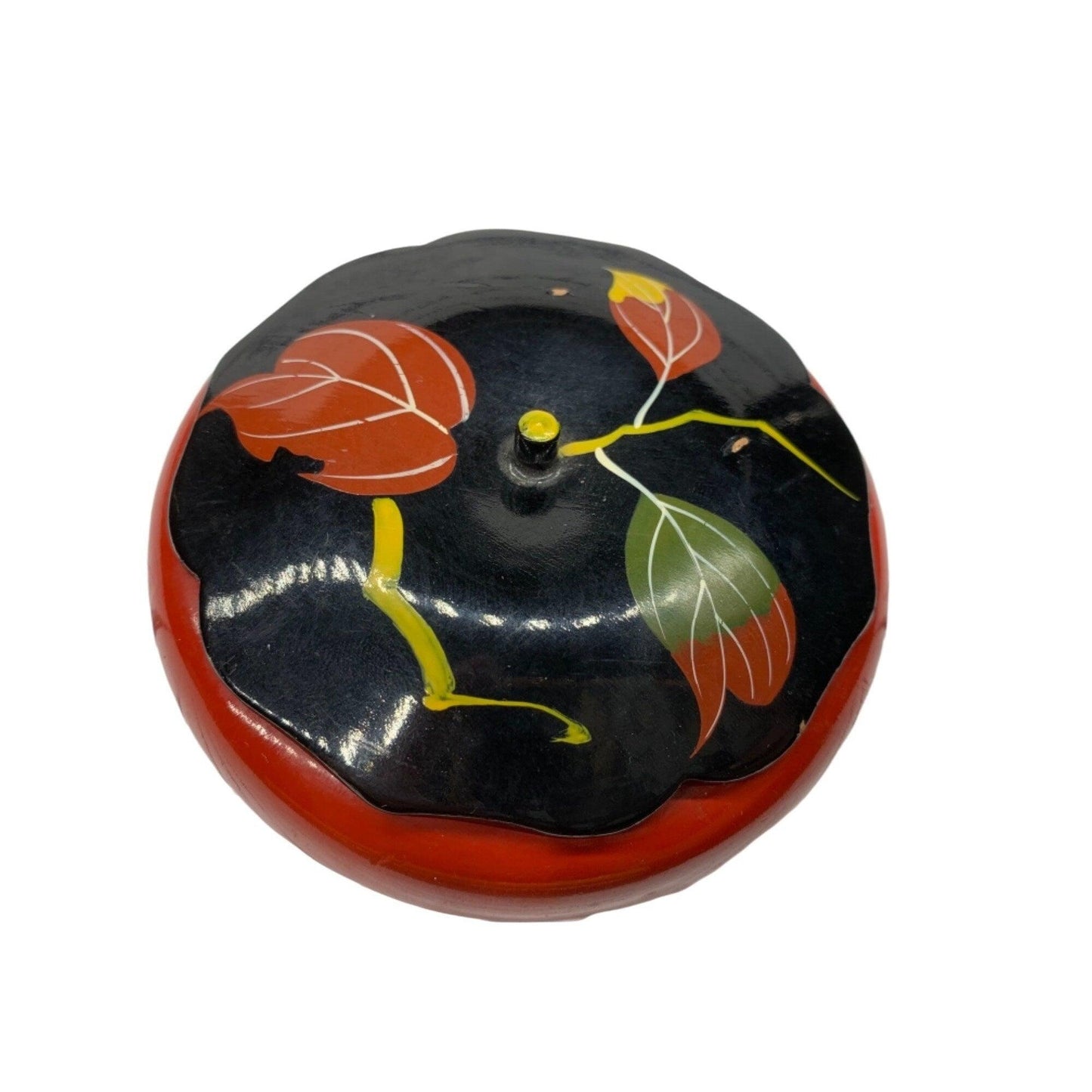 Vintage Jewelry Trinket Box, Hand Painted Wood Jewelry Holder, 1960s Decor -Located at Funkyhouse Vintage Antique Store, Weiser Idaho