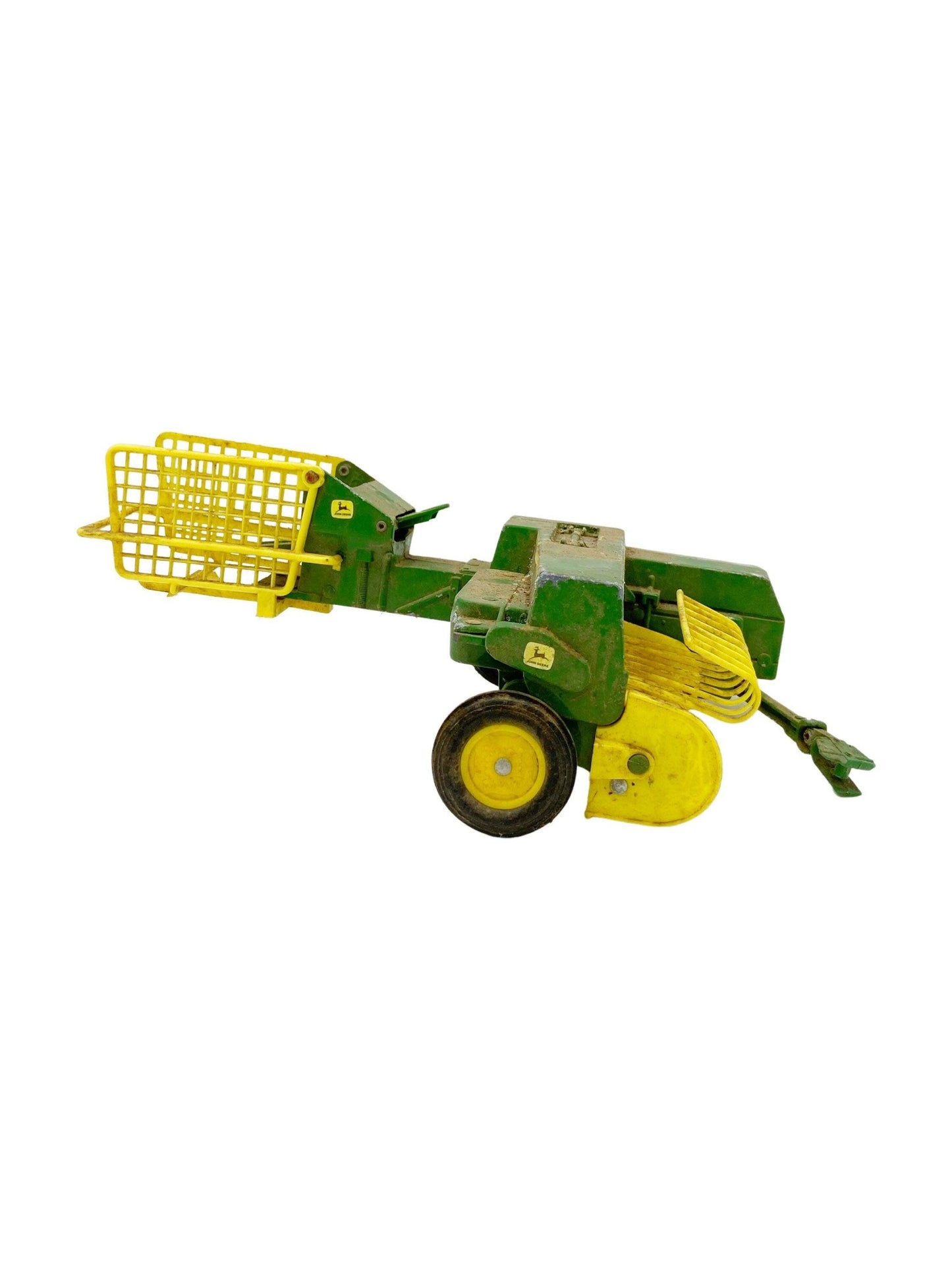 Vintage John Deere, Toy Tractor Baler, Antique Farm Toys, Pretend Play, Barn Push Toy, Die Cast Tractors, Gift for Him, Man Gift -Located at Funkyhouse Vintage Antique Store, Weiser Idaho