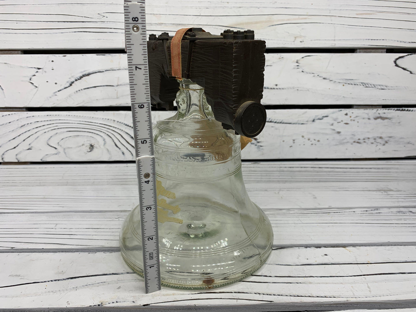 Vintage Liberty Bell Lejon Brandy Decanter, Antique Barware, Brandy Collectible -Located at Funkyhouse Vintage Antique Store, Weiser Idaho