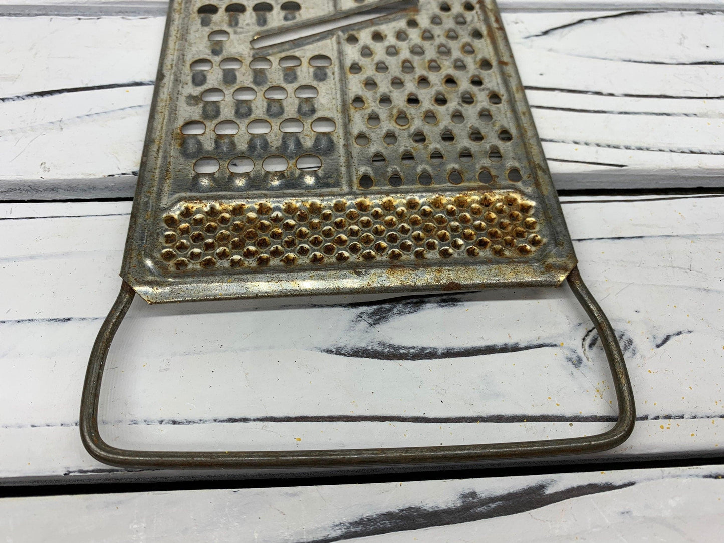 Vintage Metal Cheese Grater, All In One Mid Century Grater, Mid Century Kitchen Gadgets, Shabby Chic Decor -Located at Funkyhouse Vintage Antique Store, Weiser Idaho