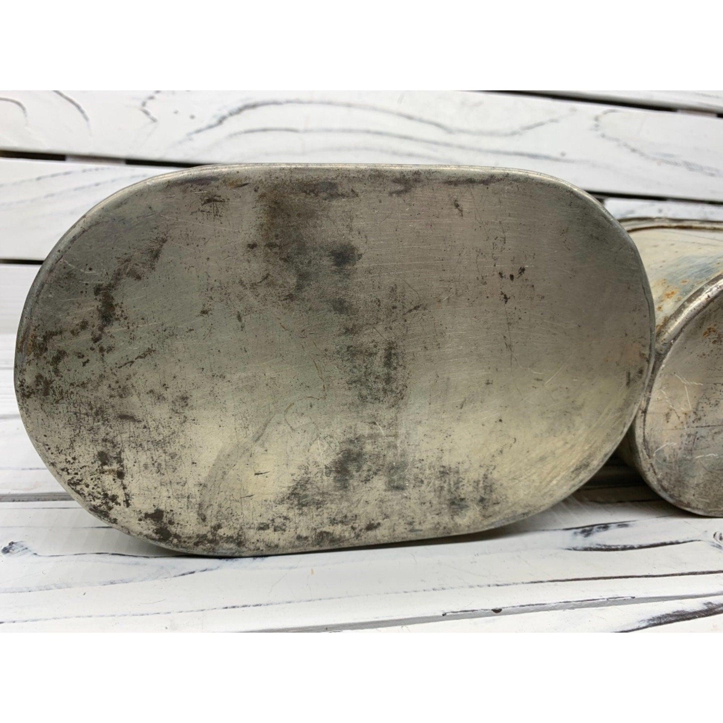 Vintage Military Mess Kit, Three Nesting Metal Containers, Army, Navy, Marine Meal Boxes -Located at Funkyhouse Vintage Antique Store, Weiser Idaho