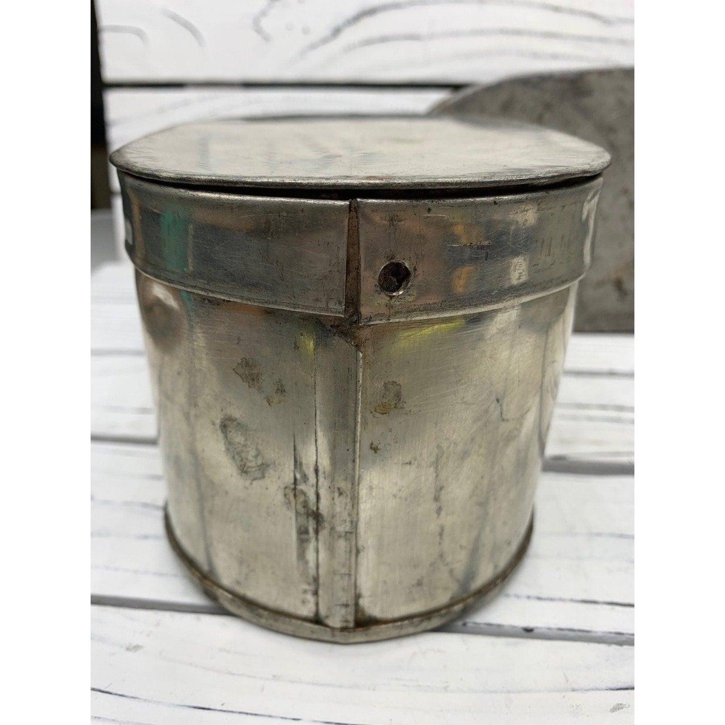 Vintage Military Mess Kit, Three Nesting Metal Containers, Army, Navy, Marine Meal Boxes -Located at Funkyhouse Vintage Antique Store, Weiser Idaho