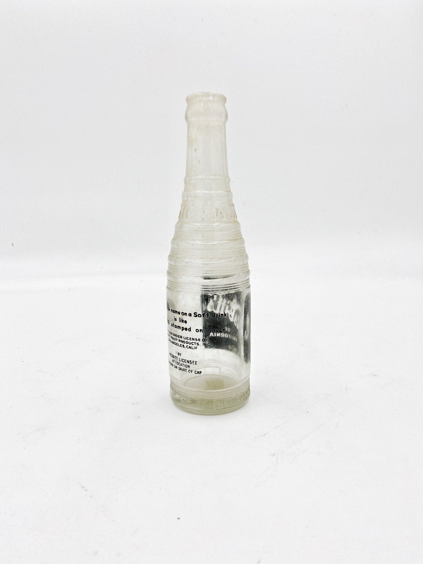 Vintage Nesbitt’s Of California Soda Bottle, Old Pop Bottle 1950s, Man Cave Decor, Gifts For Him, Gifts For Her, Nostalgic Soda Bottles -Located at Funkyhouse Vintage Antique Store, Weiser Idaho