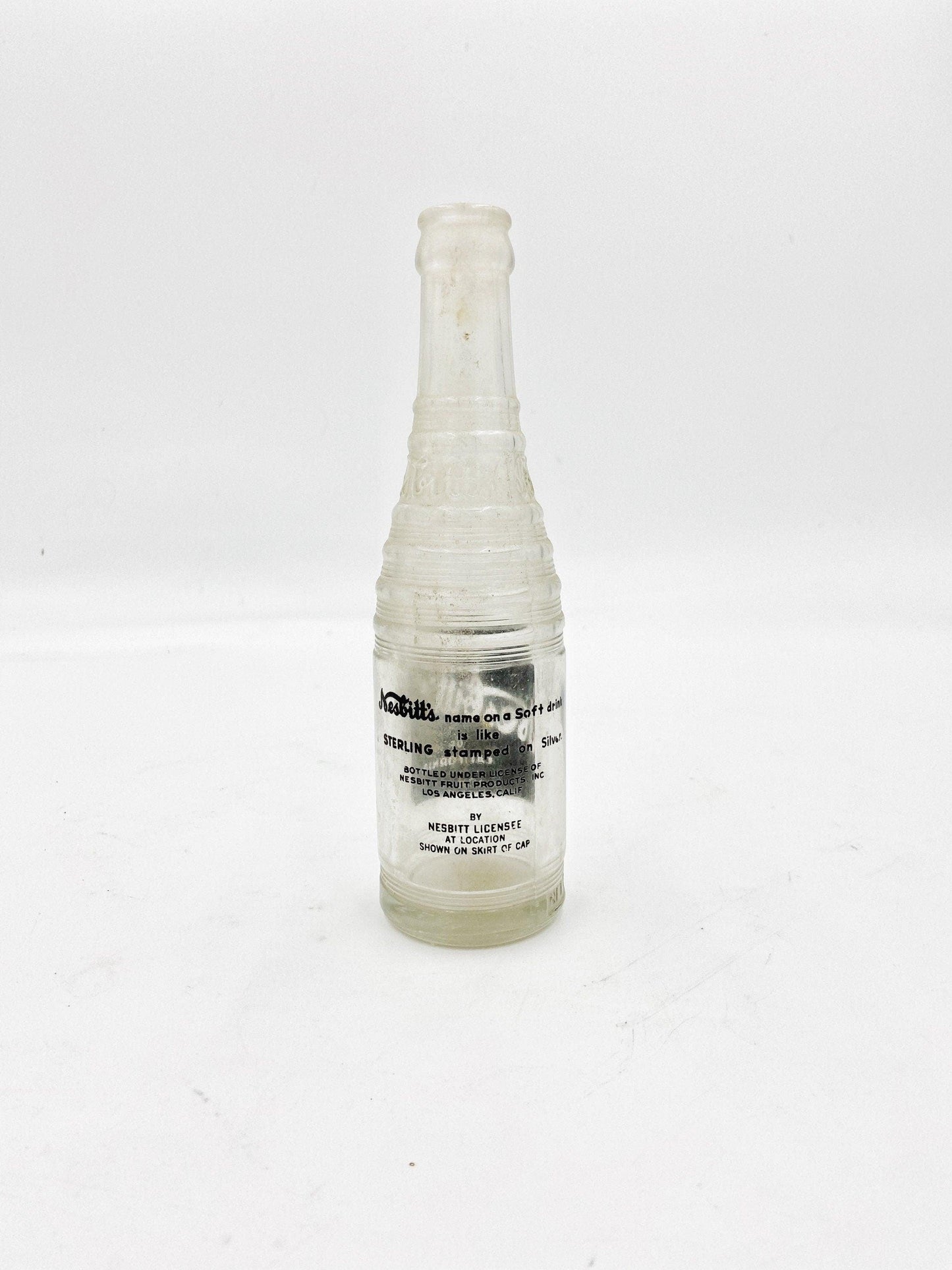 Vintage Nesbitt’s Of California Soda Bottle, Old Pop Bottle 1950s, Man Cave Decor, Gifts For Him, Gifts For Her, Nostalgic Soda Bottles -Located at Funkyhouse Vintage Antique Store, Weiser Idaho