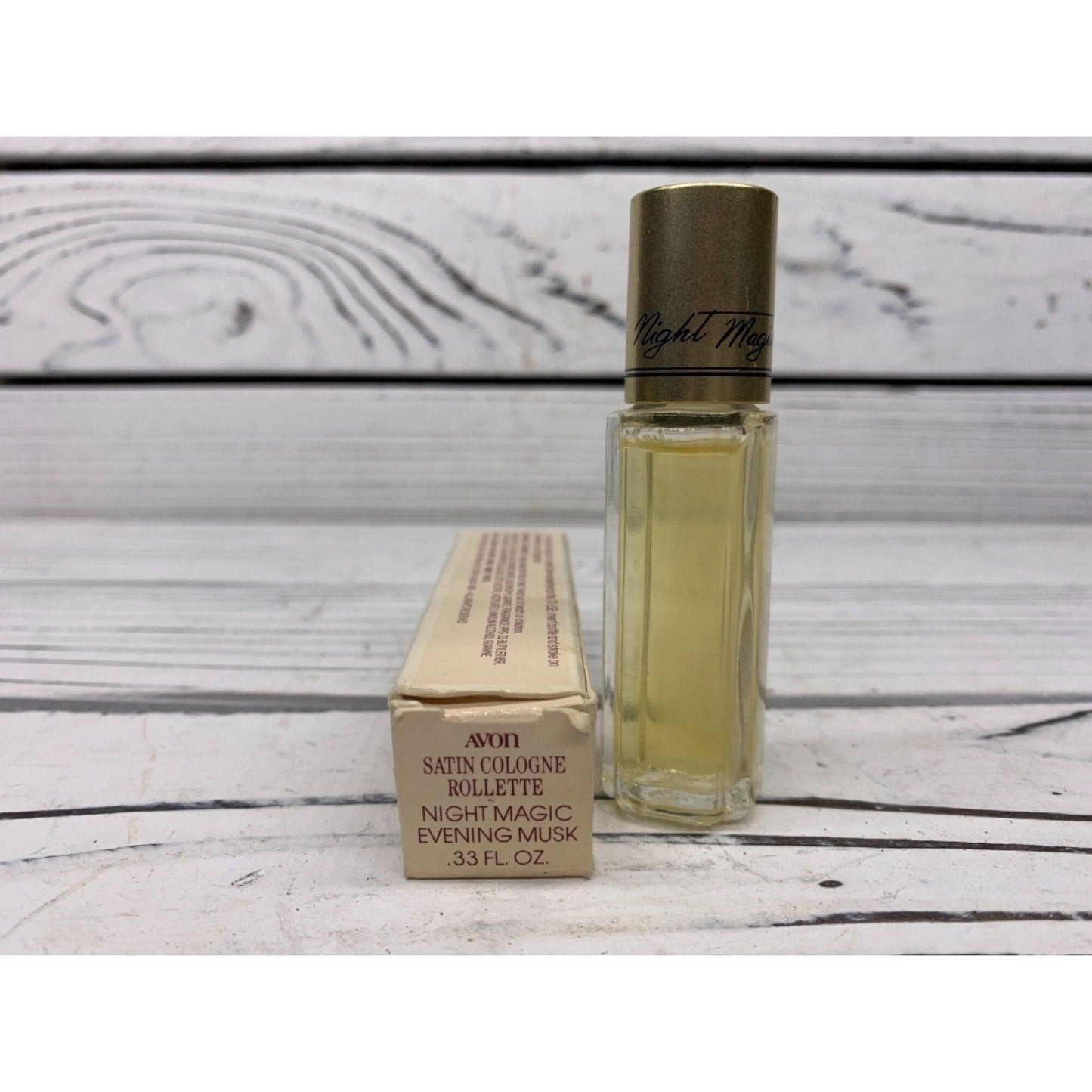 Vintage Night Magic Perfume, Sample Size Avon Satin Cologne Rollette Evening Musk Fragrance, Vintage Cologne -Located at Funkyhouse Vintage Antique Store, Weiser Idaho