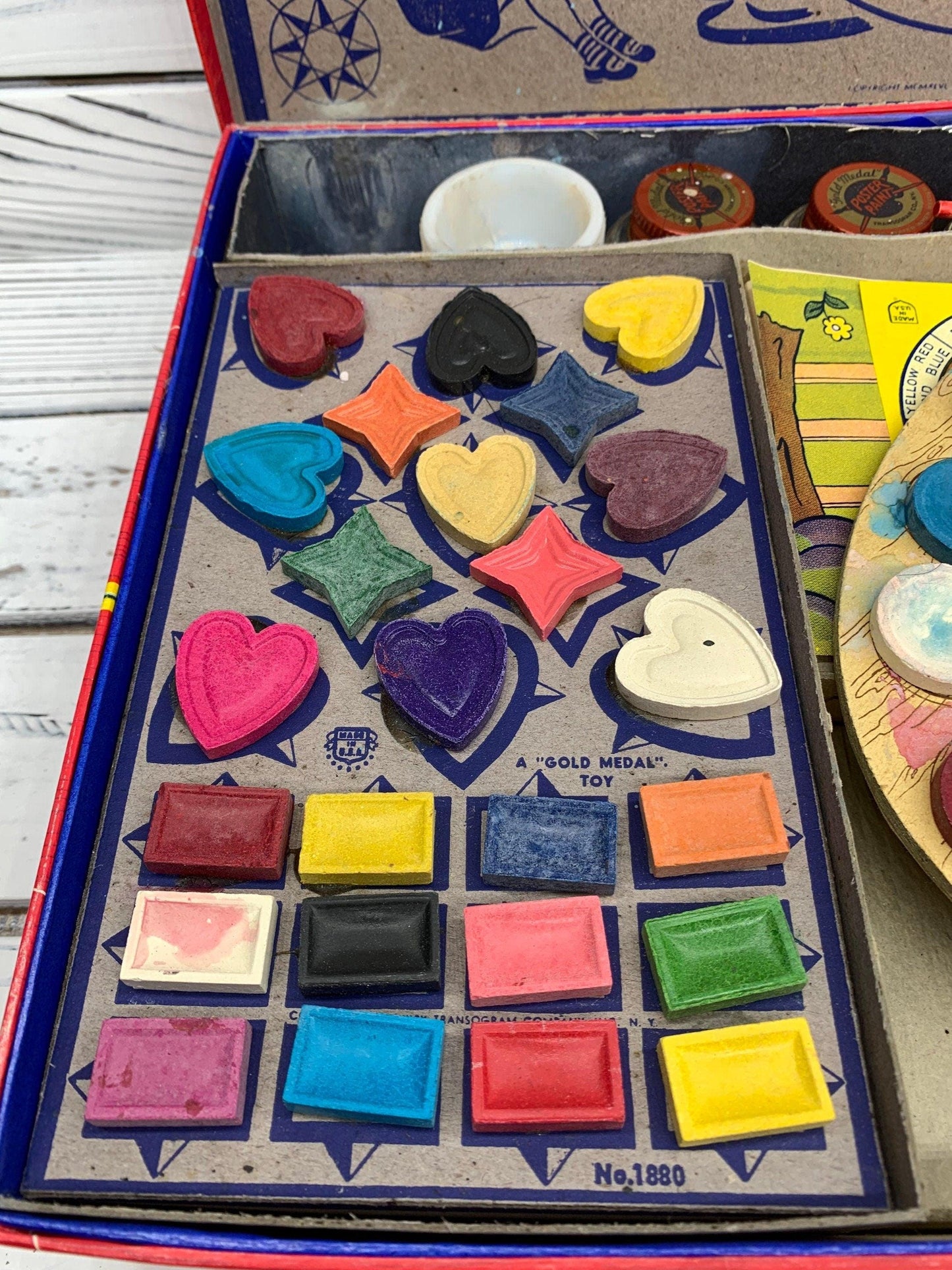 Vintage Paint Kit, Little Traveller's Paint Kit by Transogram Company NY, Vintage Toy -Located at Funkyhouse Vintage Antique Store, Weiser Idaho
