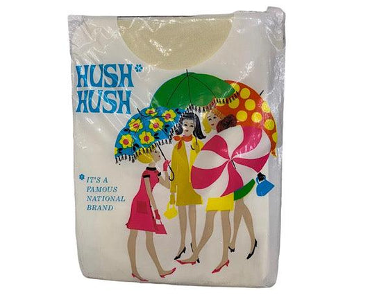 Vintage Pantyhose Garter Stockings, Hush Hush Stockings, Sheer Cream Hosiery -Located at Funkyhouse Vintage Antique Store, Weiser Idaho