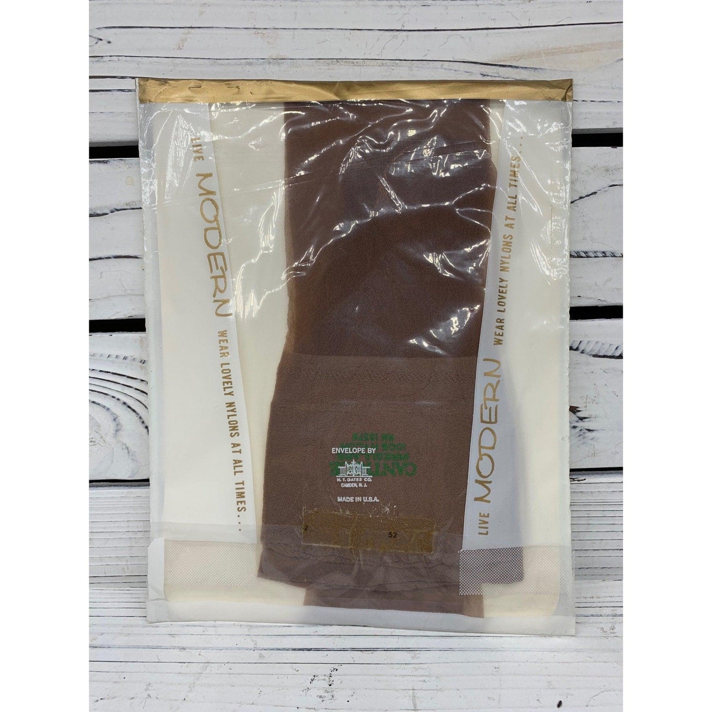 Vintage Pantyhose Garter Stockings, Seamless Stockings, Sheer Brown Hosiery -Located at Funkyhouse Vintage Antique Store, Weiser Idaho
