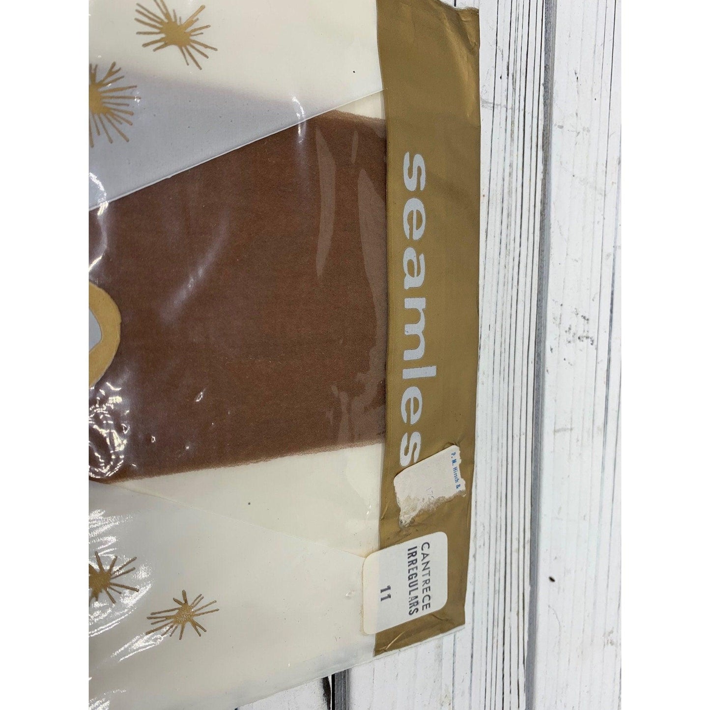 Vintage Pantyhose Garter Stockings, Seamless Stockings, Sheer Brown Hosiery -Located at Funkyhouse Vintage Antique Store, Weiser Idaho