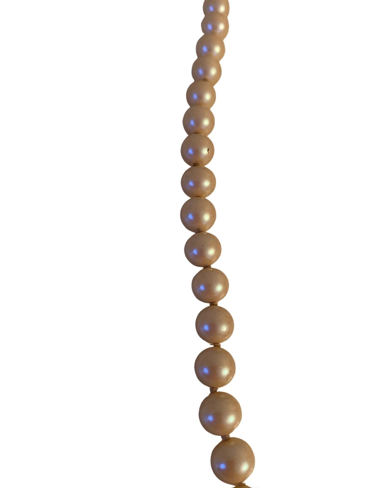Vintage Pearl Necklace, Faux Pearl Necklace, Costume Jewelry, Fake Pearl Strand -Located at Funkyhouse Vintage Antique Store, Weiser Idaho