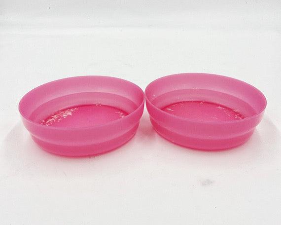 Vintage Pink Tupperware Cereal Bowls, Old Tupper Ware, Food Storage, Retro Kitchen Dining, Retro Kitchen, Art Deco -Located at Funkyhouse Vintage Antique Store, Weiser Idaho