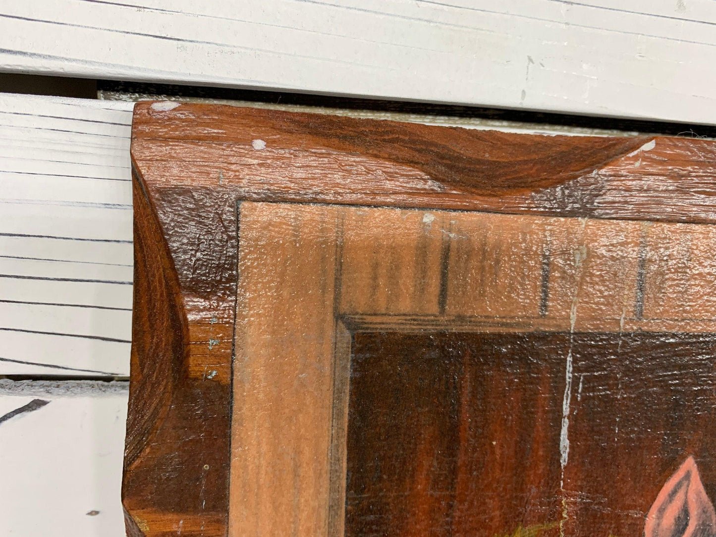 Vintage Prize Piggie Art, Pig Pressed Wood Wall Sign, 1950s Farmhouse Country Decor -Located at Funkyhouse Vintage Antique Store, Weiser Idaho