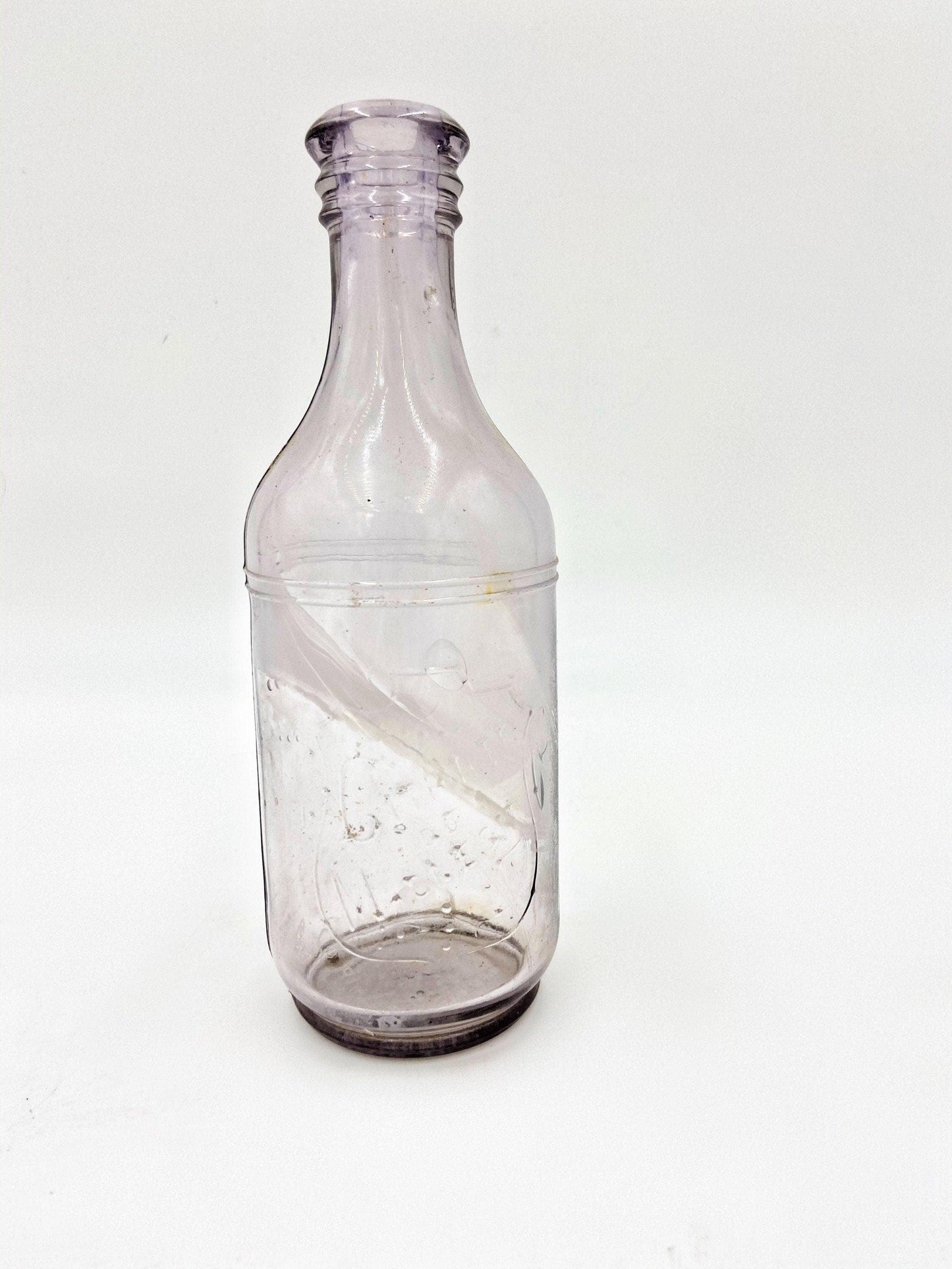Vintage Purple Glass Collectible Bottle, Citrate Of Magnesia, Decorative Antique Bottle -Located at Funkyhouse Vintage Antique Store, Weiser Idaho