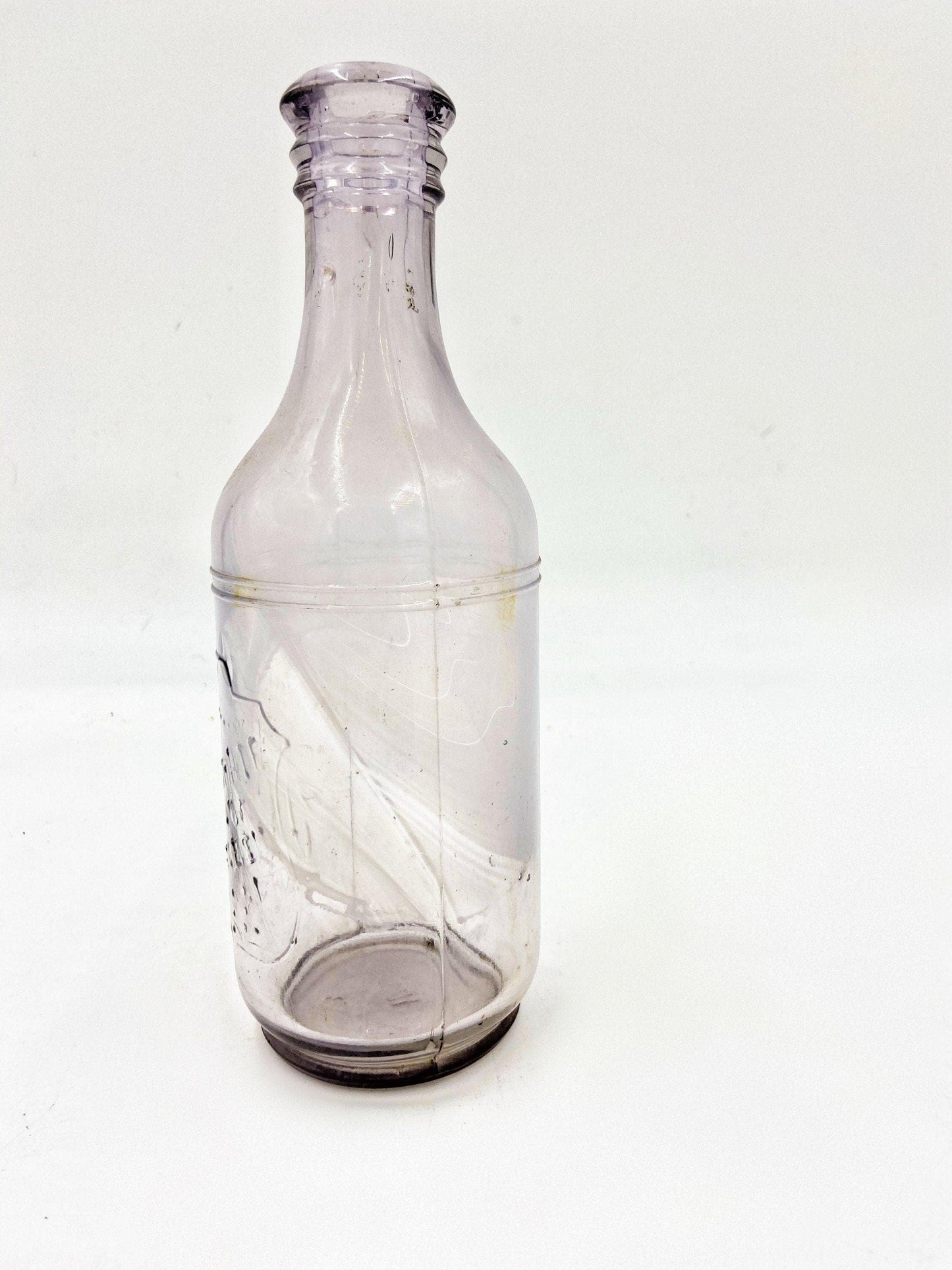 Vintage Purple Glass Collectible Bottle, Citrate Of Magnesia, Decorative Antique Bottle -Located at Funkyhouse Vintage Antique Store, Weiser Idaho