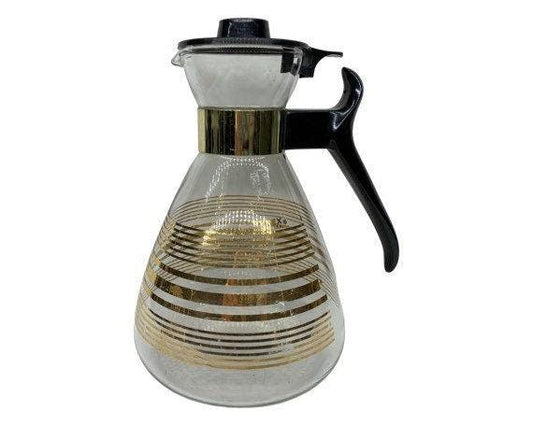 Vintage Pyrex Glass Coffee Carafe, Clear Tea Kettle, Antique Tea Pot -Located at Funkyhouse Vintage Antique Store, Weiser Idaho