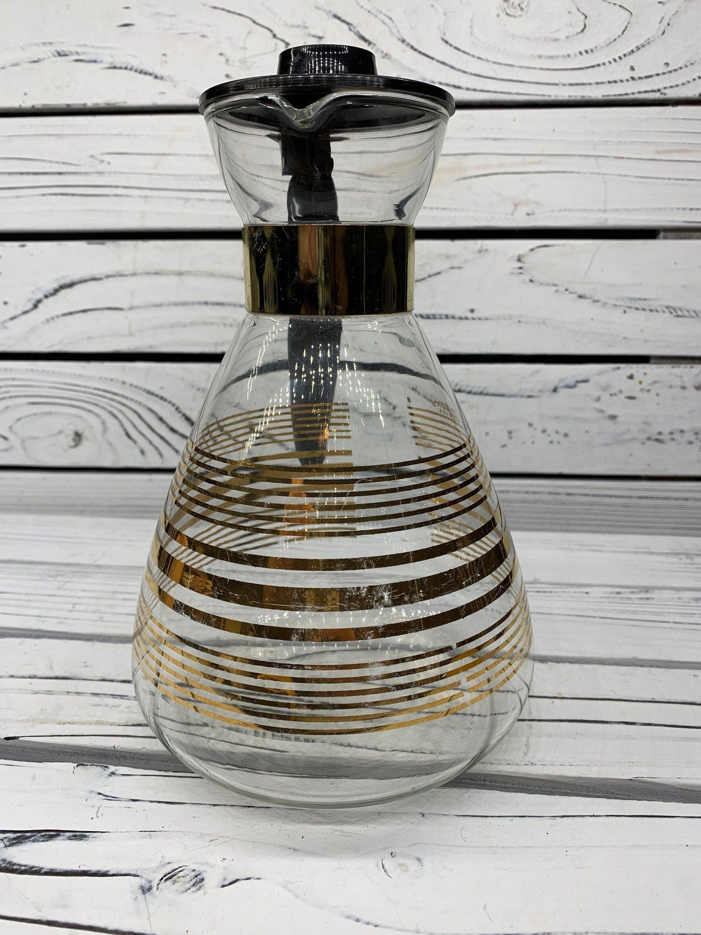 Vintage Pyrex Glass Coffee Carafe, Clear Tea Kettle, Antique Tea Pot -Located at Funkyhouse Vintage Antique Store, Weiser Idaho