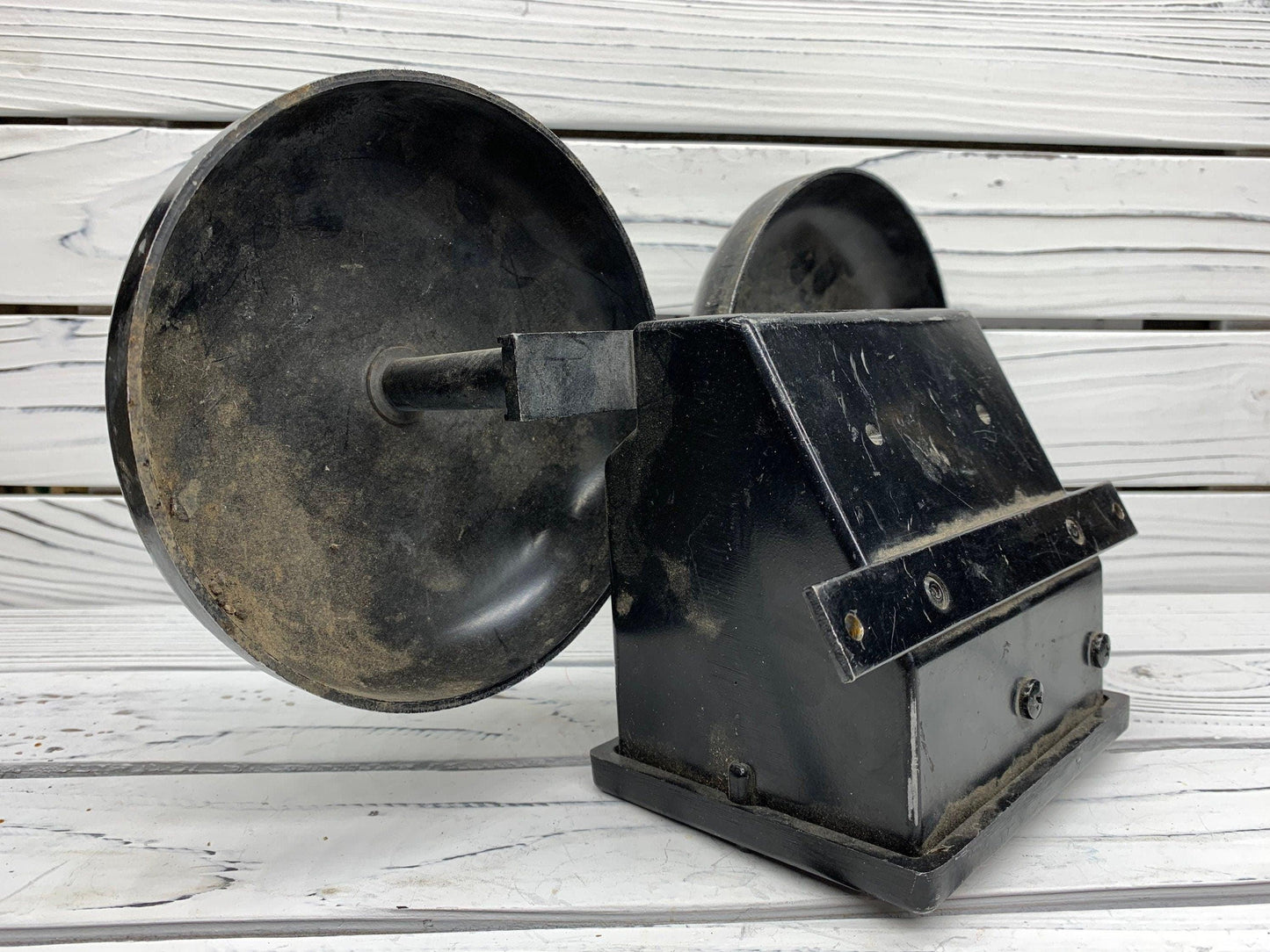 Vintage School Fire Bell, Black Antique Premier Bell -Located at Funkyhouse Vintage Antique Store, Weiser Idaho