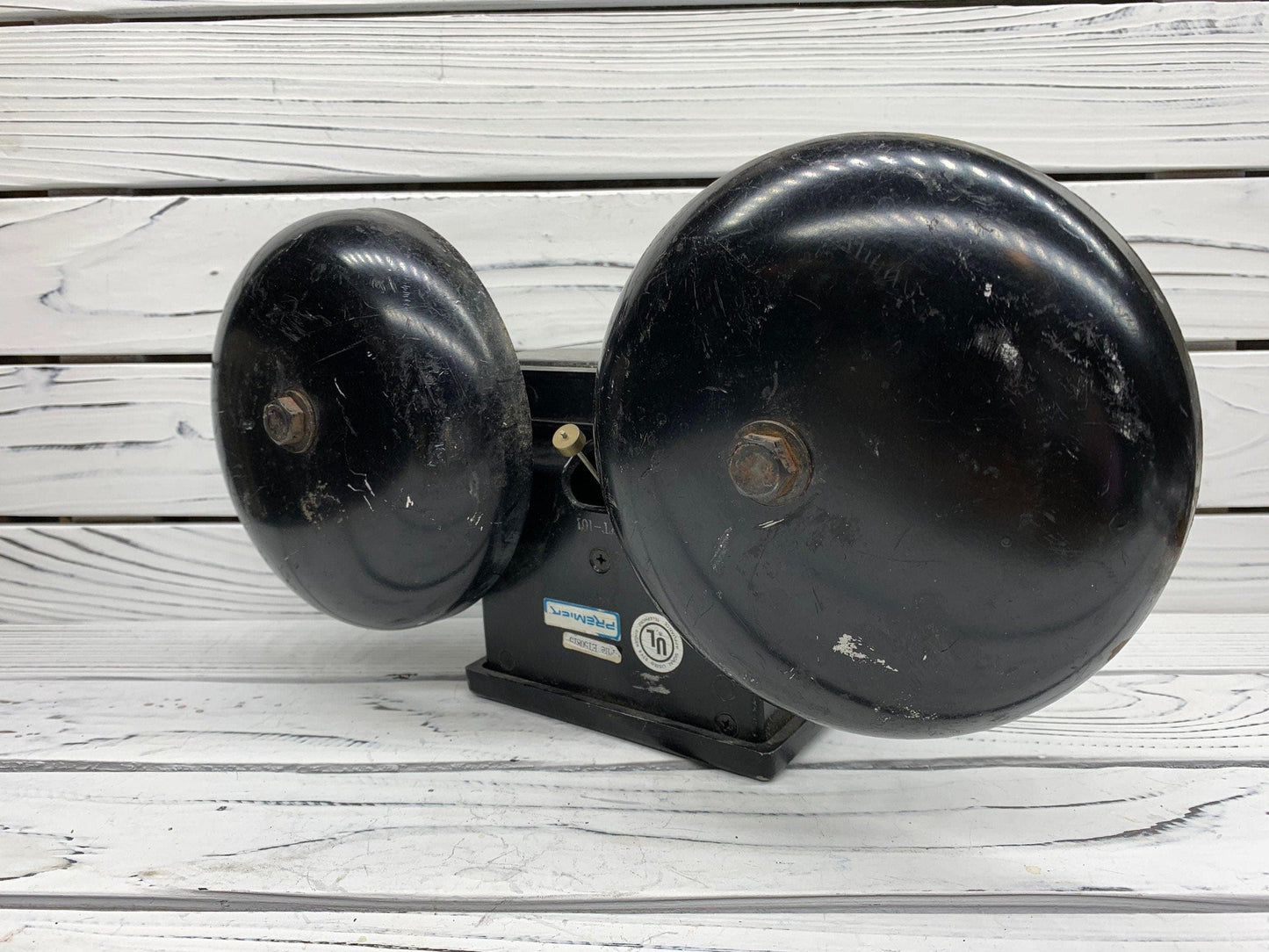 Vintage School Fire Bell, Black Antique Premier Bell -Located at Funkyhouse Vintage Antique Store, Weiser Idaho