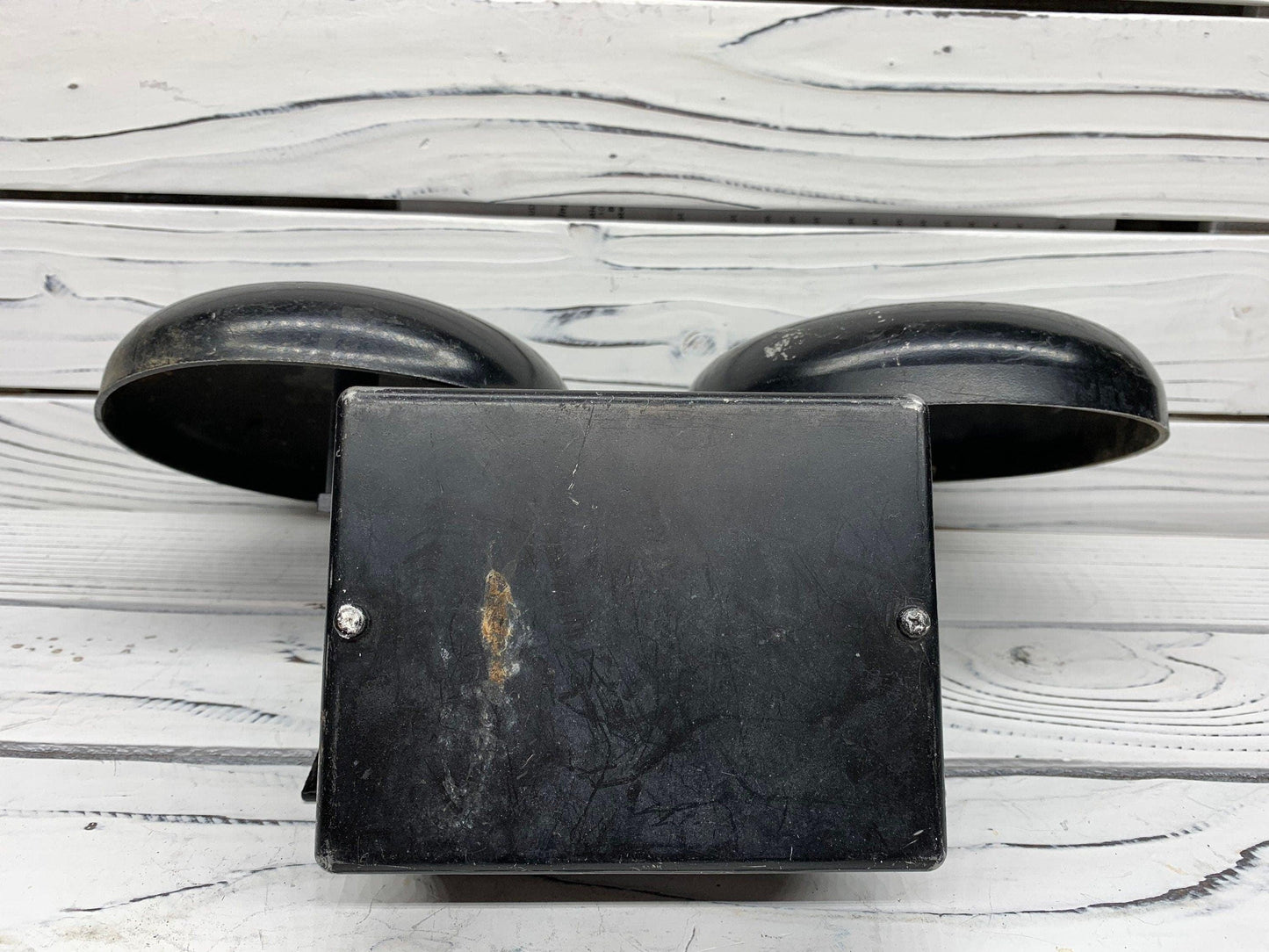Vintage School Fire Bell, Black Antique Premier Bell -Located at Funkyhouse Vintage Antique Store, Weiser Idaho