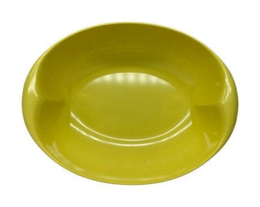Vintage Serving Bowl By Lenox Ware, Yellow Plastic Mid Century Bowl, 1950s Retro Kitchen -Located at Funkyhouse Vintage Antique Store, Weiser Idaho
