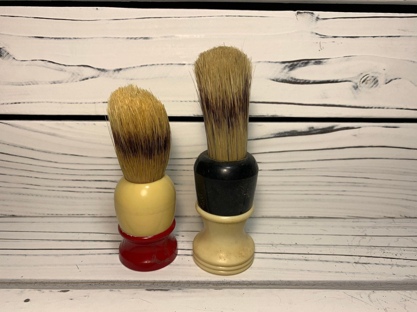 Vintage Shaving Brushes, Lot of 2 Ever-Ready shaving cream brushes, Gifts for Men -Located at Funkyhouse Vintage Antique Store, Weiser Idaho